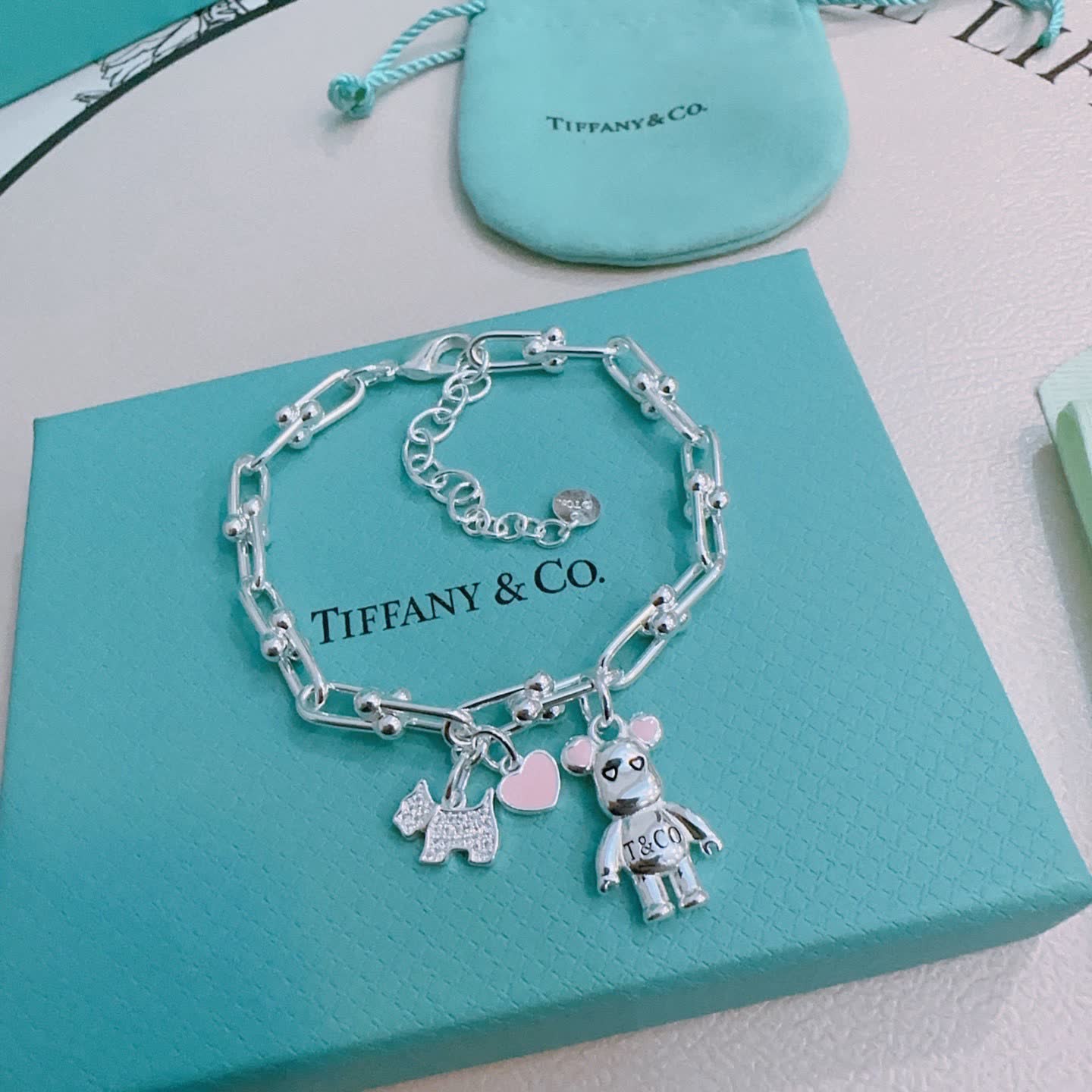 Tiffany & Co. Sterling Silver Charm Bracelet